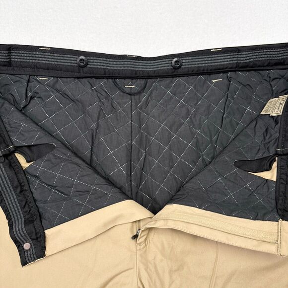 LL Bean Pants Mens Size 44‎ x 29 Tan Primaloft Insulated Quilted Workwear NEW - Picture 5 of 12